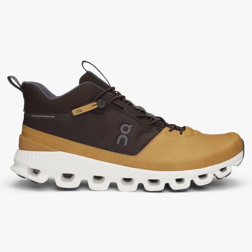 On Cloud Hi Tenis Homem - Amarelas/Marrom PT-L-710